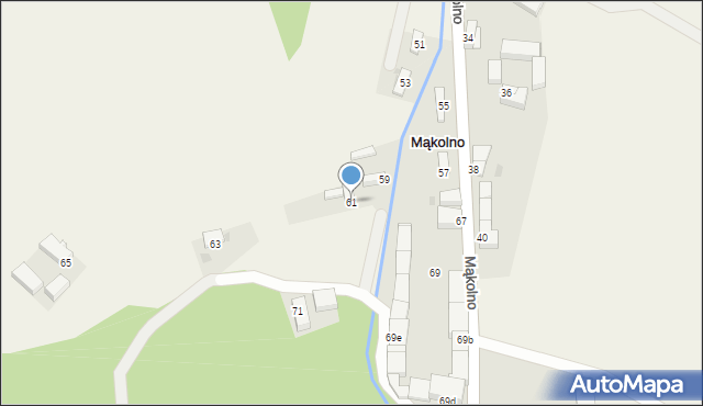 Mąkolno, Mąkolno, 61, mapa Mąkolno
