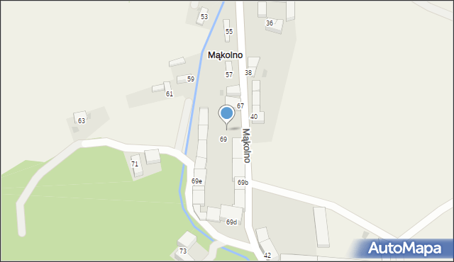 Mąkolno, Mąkolno, 69a, mapa Mąkolno