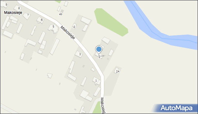Makosieje, Makosieje, 2, mapa Makosieje