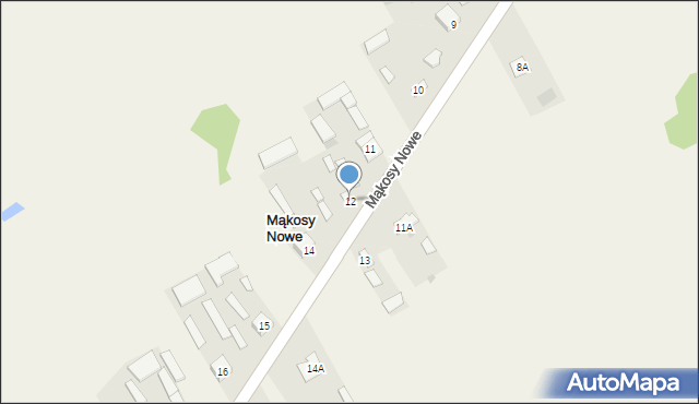 Mąkosy Nowe, Mąkosy Nowe, 12, mapa Mąkosy Nowe