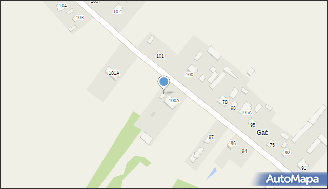 Mąkosy Stare, Mąkosy Stare, 100B, mapa Mąkosy Stare