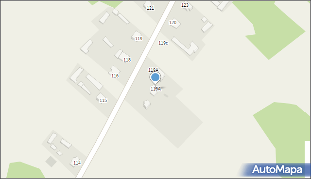 Mąkosy Stare, Mąkosy Stare, 116A, mapa Mąkosy Stare