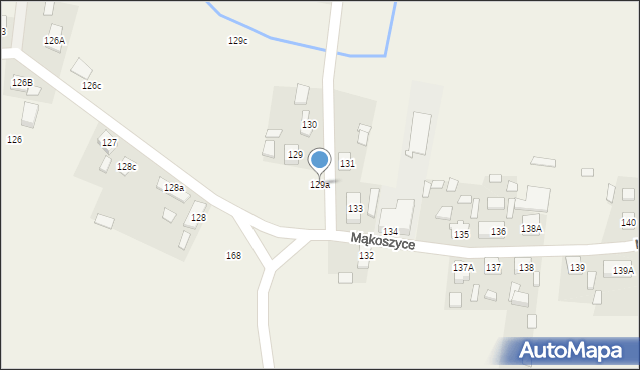 Mąkoszyce, Mąkoszyce, 129a, mapa Mąkoszyce