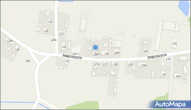 Mąkoszyce, Mąkoszyce, 135, mapa Mąkoszyce