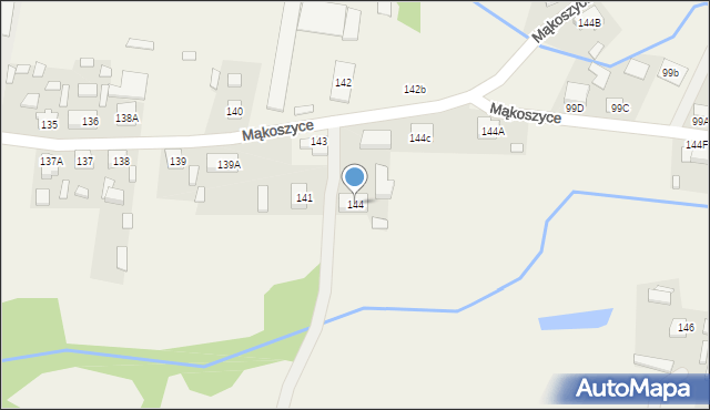 Mąkoszyce, Mąkoszyce, 144, mapa Mąkoszyce