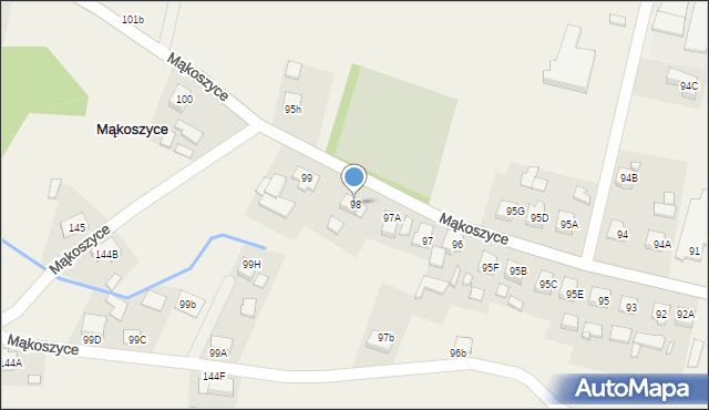 Mąkoszyce, Mąkoszyce, 98, mapa Mąkoszyce