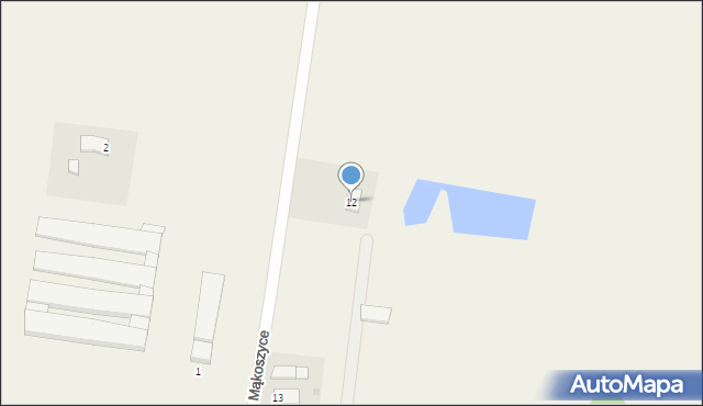 Mąkoszyce, Mąkoszyce, 12, mapa Mąkoszyce