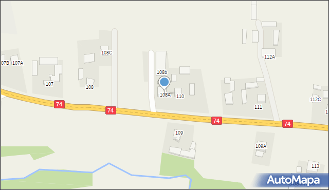 Makoszyn, Makoszyn, 108A, mapa Makoszyn
