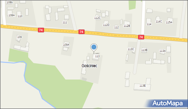 Makoszyn, Makoszyn, 113f, mapa Makoszyn