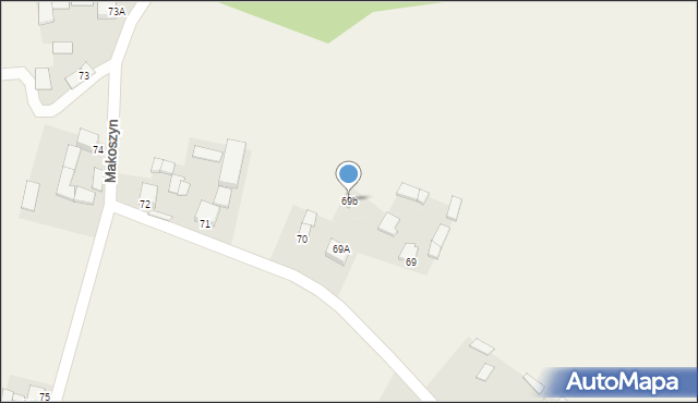 Makoszyn, Makoszyn, 69b, mapa Makoszyn