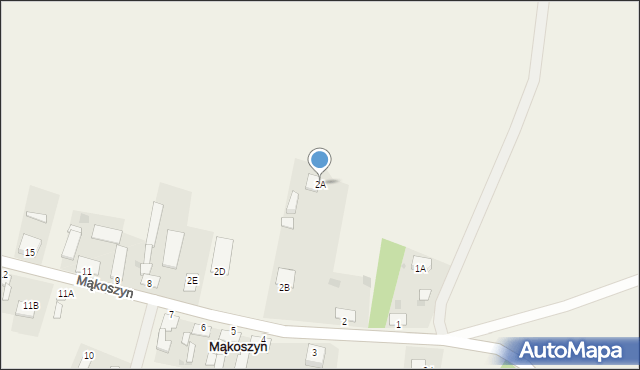 Mąkoszyn, Mąkoszyn, 2A, mapa Mąkoszyn