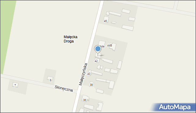 Maków, Małęczyńska, 44, mapa Maków