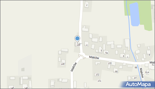 Maków, Maków, 3, mapa Maków