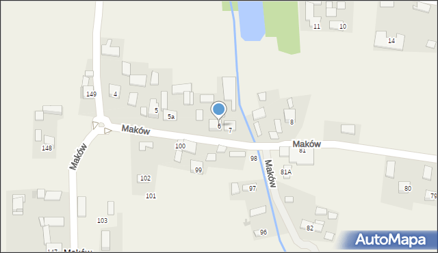 Maków, Maków, 6, mapa Maków
