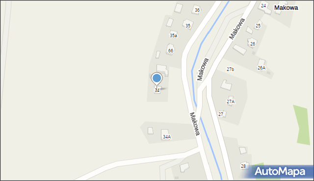 Makowa, Makowa, 34, mapa Makowa
