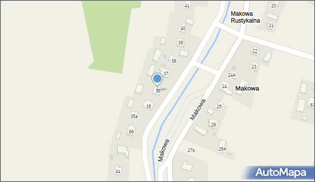 Makowa, Makowa, 36, mapa Makowa