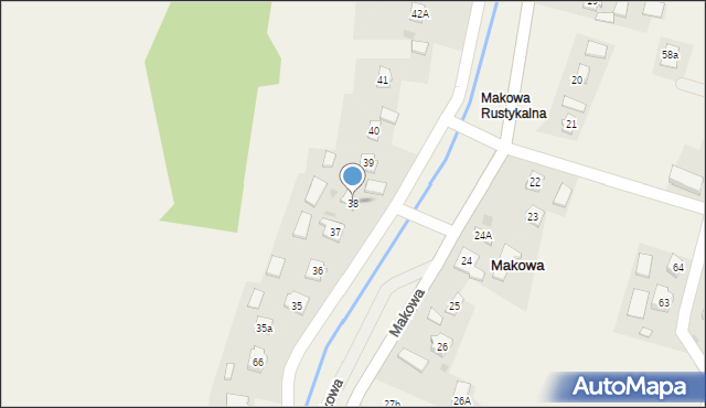 Makowa, Makowa, 38, mapa Makowa