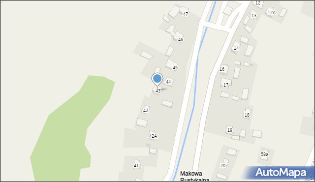 Makowa, Makowa, 43, mapa Makowa