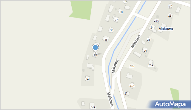 Makowa, Makowa, 66, mapa Makowa