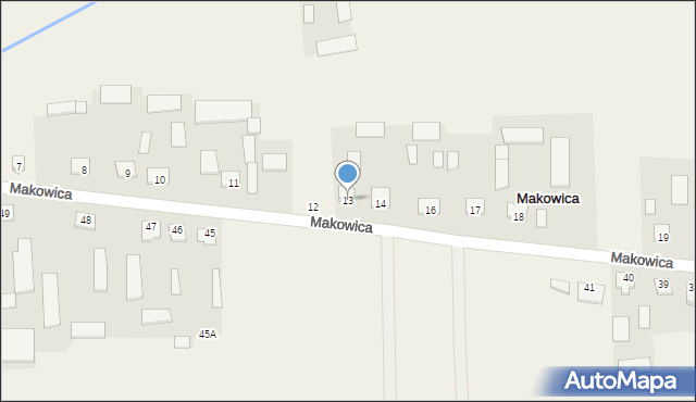 Makowica, Makowica, 13, mapa Makowica