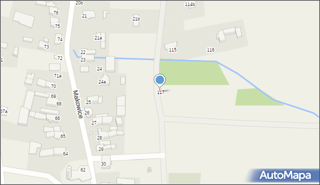 Makowice, Makowice, 117, mapa Makowice