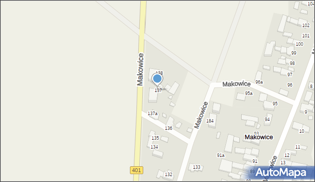 Makowice, Makowice, 137, mapa Makowice