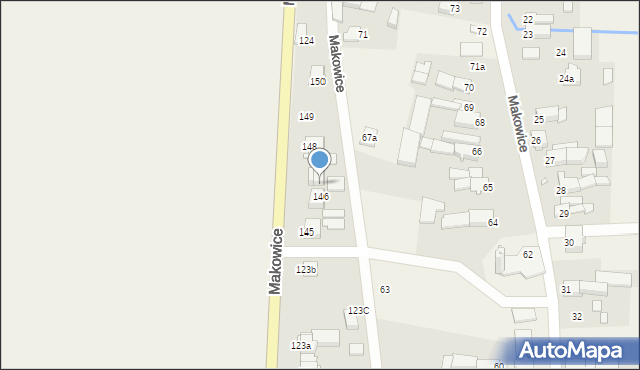 Makowice, Makowice, 147, mapa Makowice