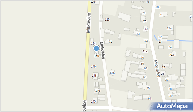 Makowice, Makowice, 150, mapa Makowice