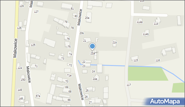 Makowice, Makowice, 21a, mapa Makowice