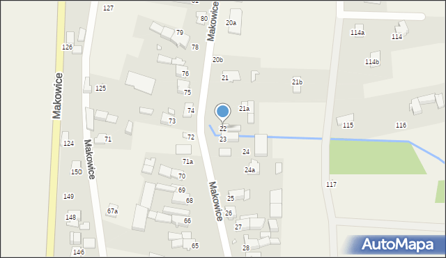 Makowice, Makowice, 22, mapa Makowice