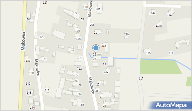 Makowice, Makowice, 23b, mapa Makowice