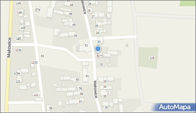 Makowice, Makowice, 31, mapa Makowice