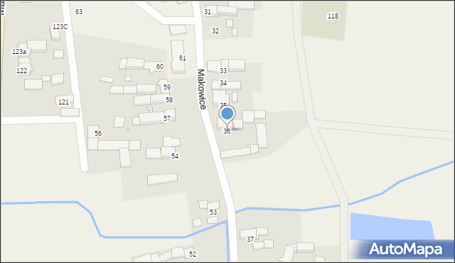 Makowice, Makowice, 36, mapa Makowice