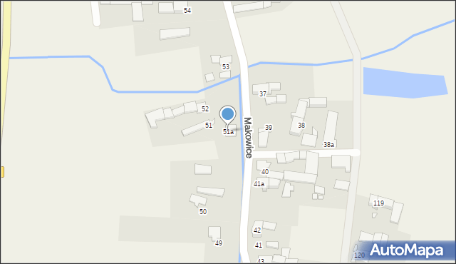 Makowice, Makowice, 51a, mapa Makowice