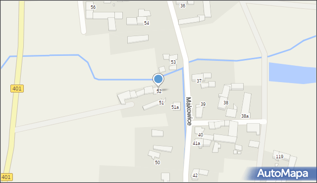 Makowice, Makowice, 52, mapa Makowice