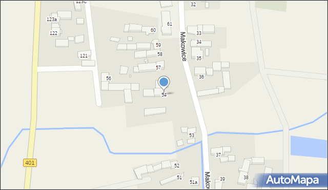 Makowice, Makowice, 54, mapa Makowice