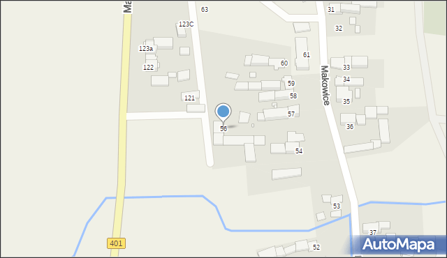 Makowice, Makowice, 56, mapa Makowice