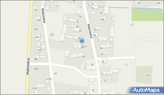 Makowice, Makowice, 65, mapa Makowice