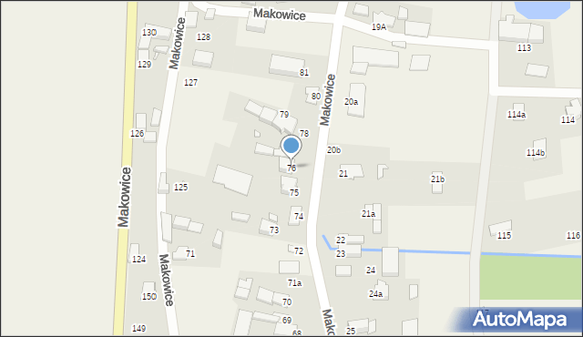 Makowice, Makowice, 76, mapa Makowice