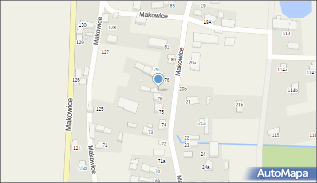 Makowice, Makowice, 77, mapa Makowice