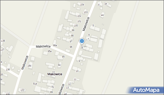 Makowice, Makowice, 8, mapa Makowice