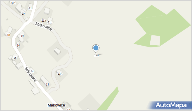 Makowice, Makowice, 19u, mapa Makowice