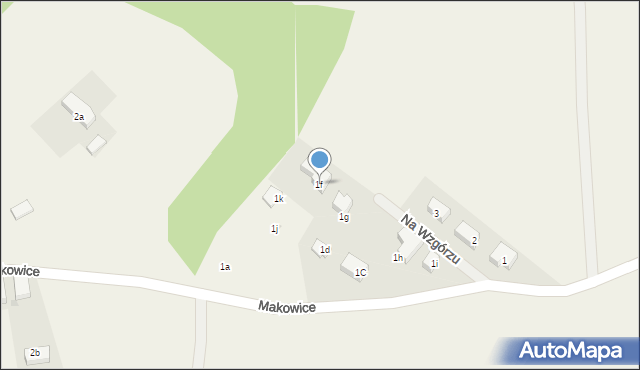 Makowice, Makowice, 1f, mapa Makowice