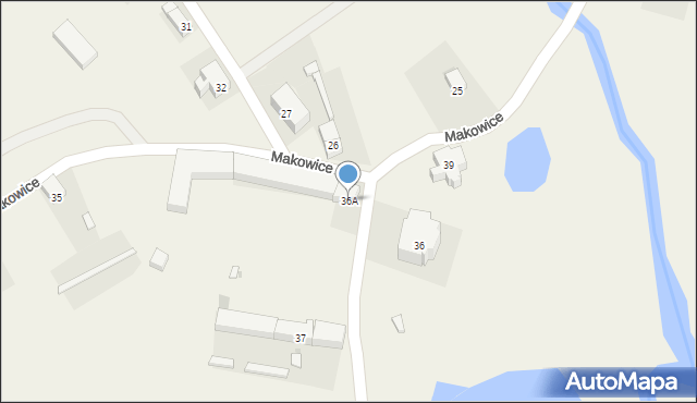 Makowice, Makowice, 36A, mapa Makowice