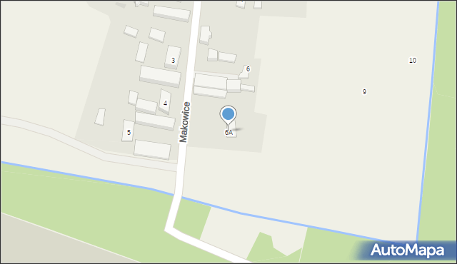 Makowice, Makowice, 6A, mapa Makowice