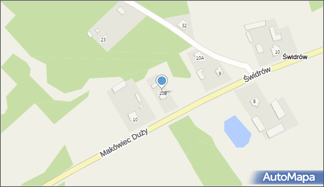 Makówiec Duży, Makówiec Duży, 10B, mapa Makówiec Duży