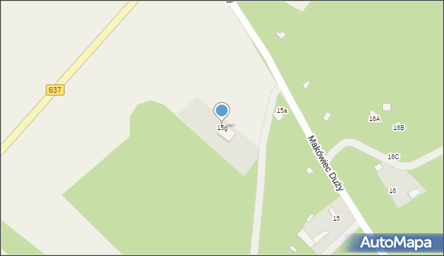 Makówiec Duży, Makówiec Duży, 15g, mapa Makówiec Duży