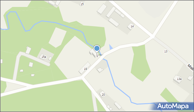 Makówiec Mały, Makówiec Mały, 1, mapa Makówiec Mały