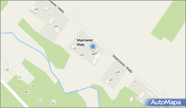 Makówiec Mały, Makówiec Mały, 12e, mapa Makówiec Mały