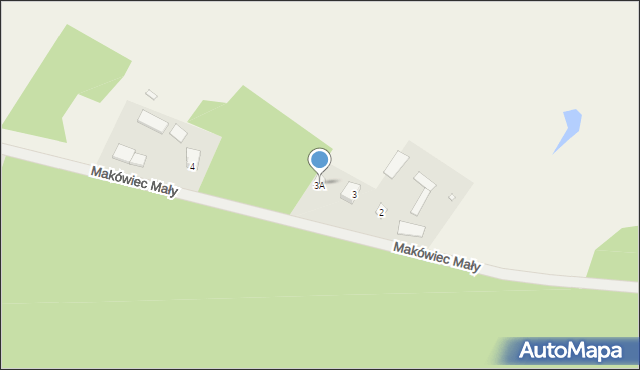 Makówiec Mały, Makówiec Mały, 3A, mapa Makówiec Mały